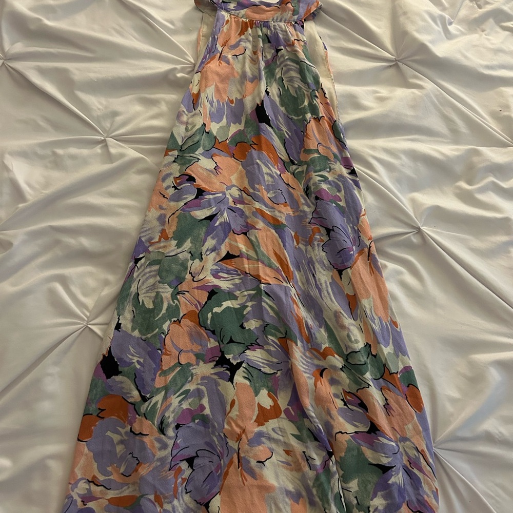 Lulu's Vibrant Floral Maxi Dress